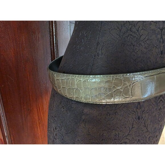 Lejon Alligator Grain Steerhide Leather Belt L Made In USA - Picture 3 of 10